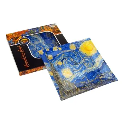 Ferkol Matjaž Poslužavnika Van Gogh, 2 komada, 25x25 cm, Plavi