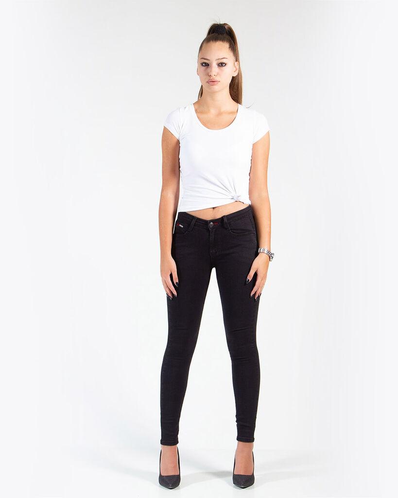 Denistar Ženske farmerke 200-2982, Slim fit, Crne