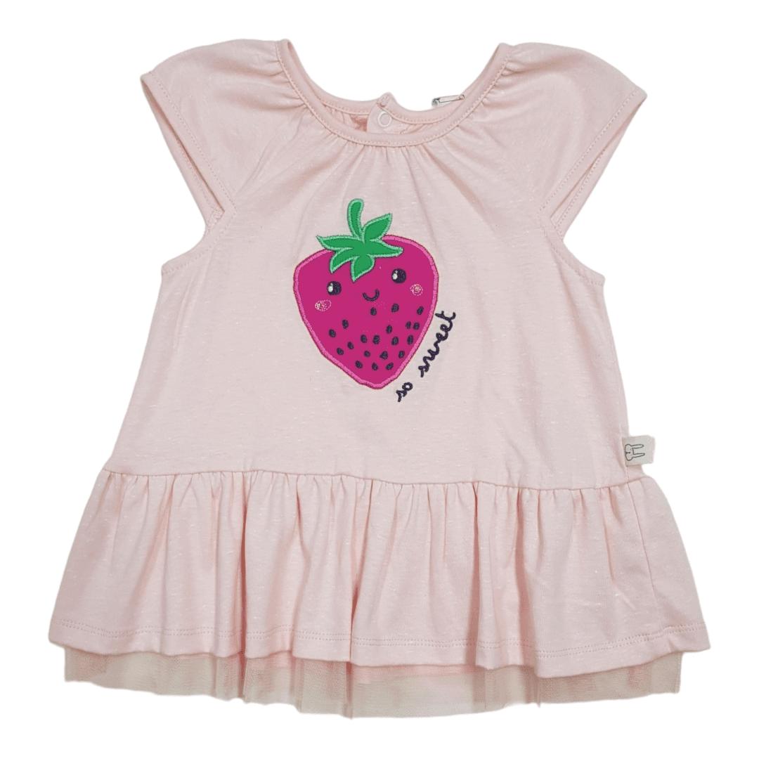 Just Kiddin Haljinica za bebe Jagoda, Roze
