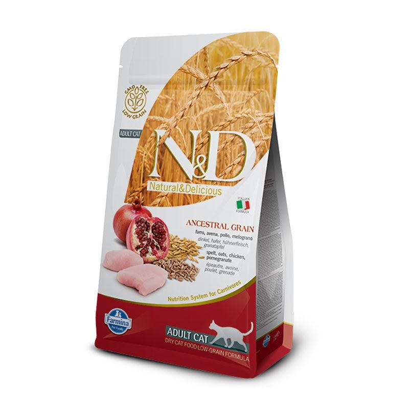 ND Hrana za sterilisane odrasle mačke Low grain, Piletina, 1.5kg
