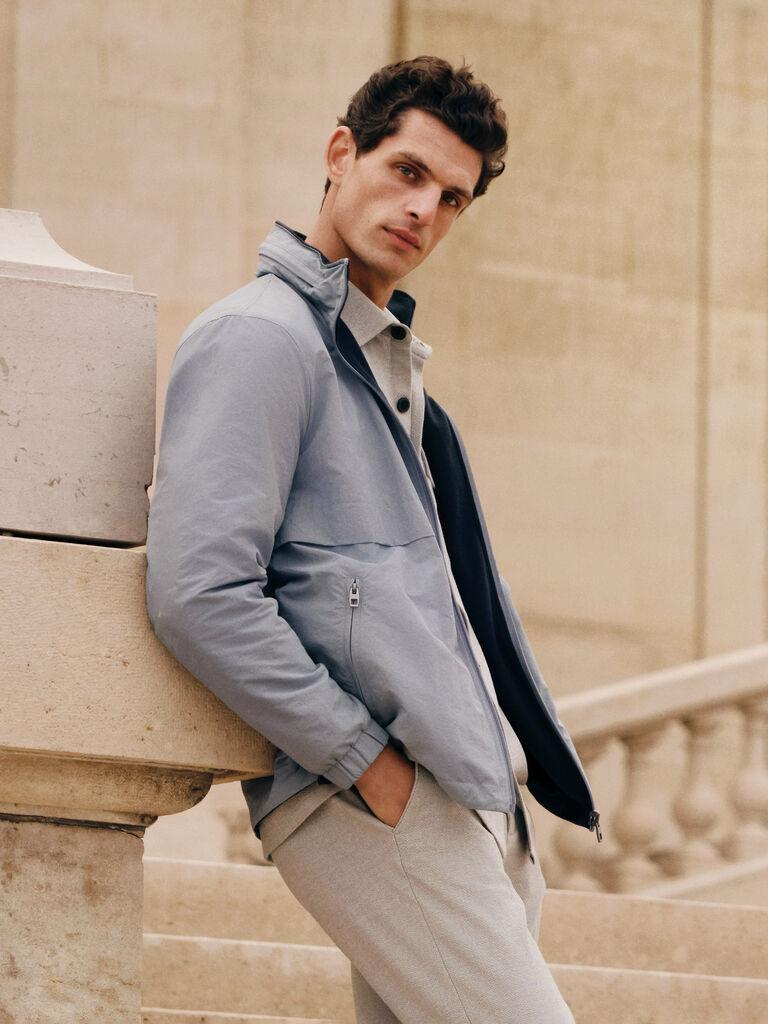 LC Waikiki Muška jakna S51638Z8-H6C, Plava