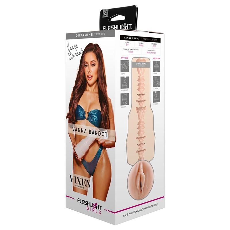 Fleshlight Masturbator Vanna Bardot, 25cm, Boja kože