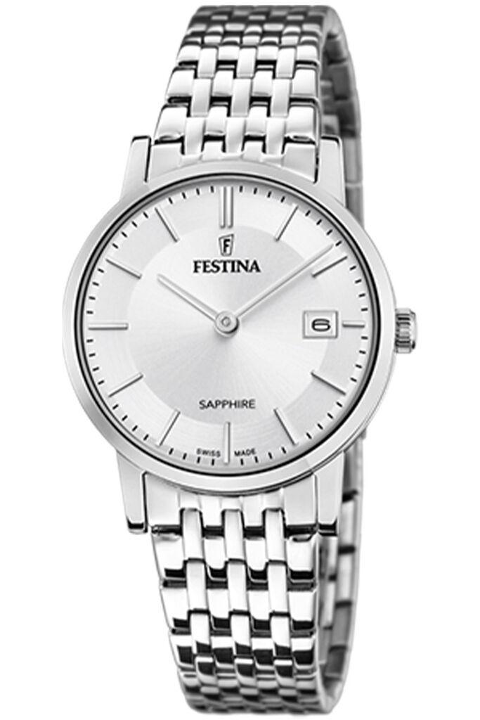 Festina Ženski elegantni klasični sat, Srebrne boje