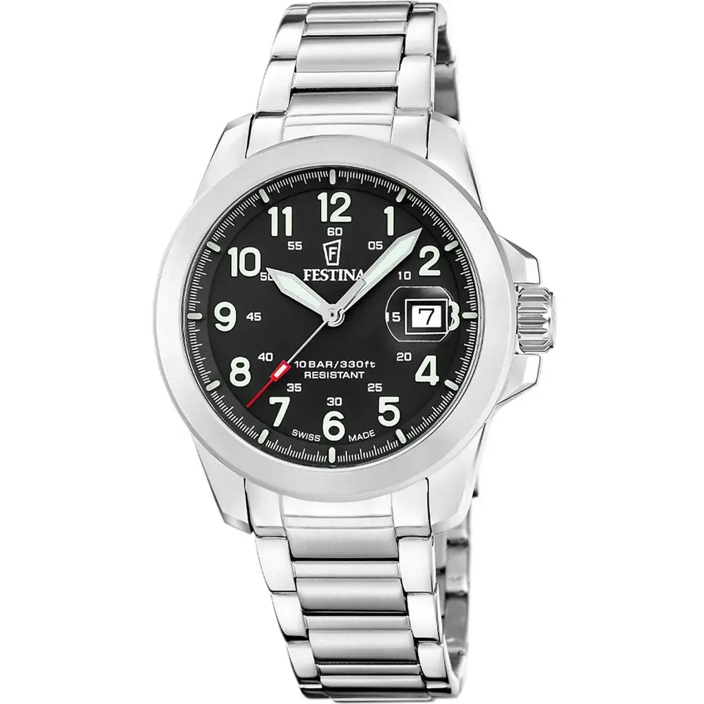 Festina Muški sat Swiss made, Crni