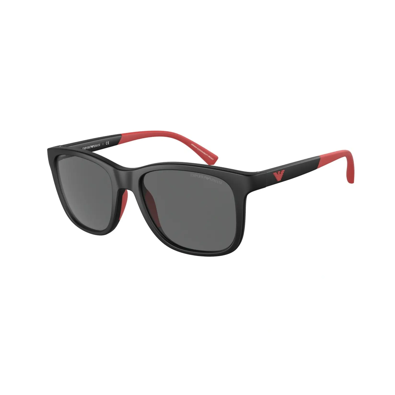 EMPORIO ARMANI Junior Naočare za sunce za dečake 0EA4184 500187 49, Crno - crvene