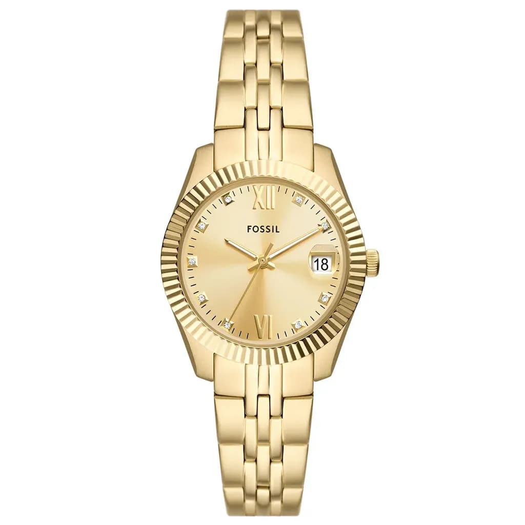 Fossil Ženski sat Scarlette, Zlatne boje