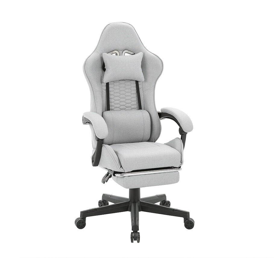 ePlayGame Gejmerska stolica HC-4095 Fabric-DGS2, Svetlosiva