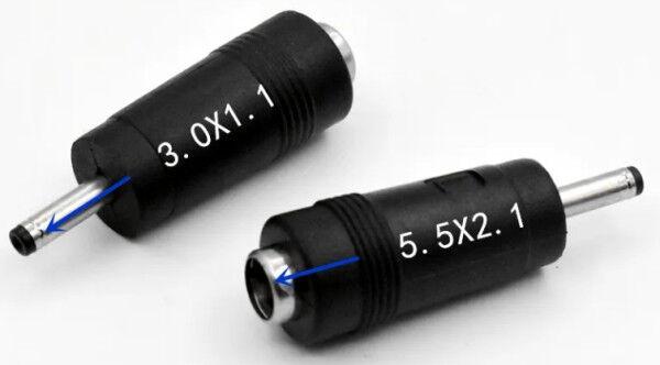 GMB DC konektor NPC-5.2x2.5mm 3.0x1.1mm, 20V, Crni