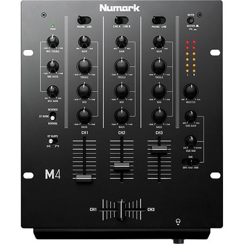 NUMARK DJ Mikseta M4, Trokanalna, Crna
