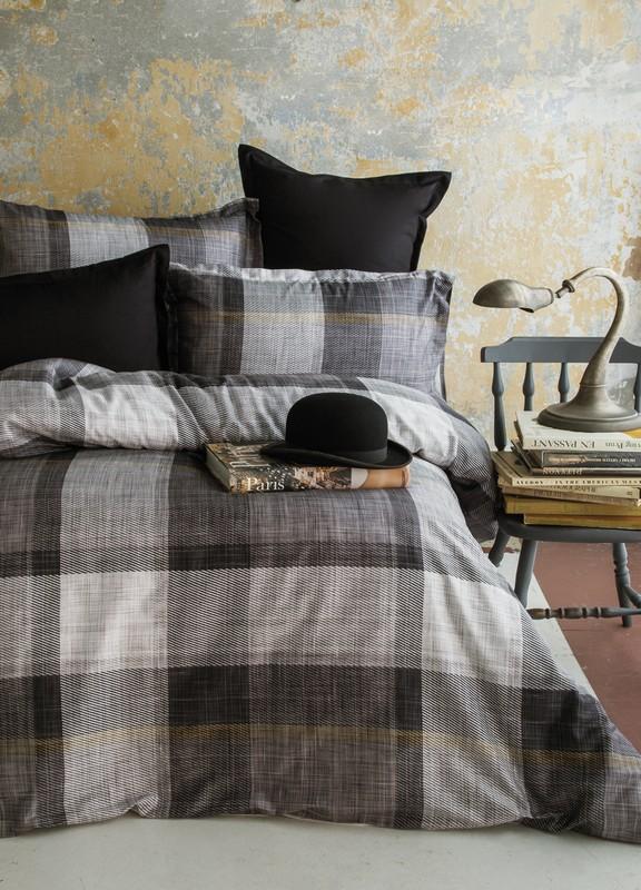 ISSIMO Set posteljine Dunloe Black, Double, 240x260 cm, Crni