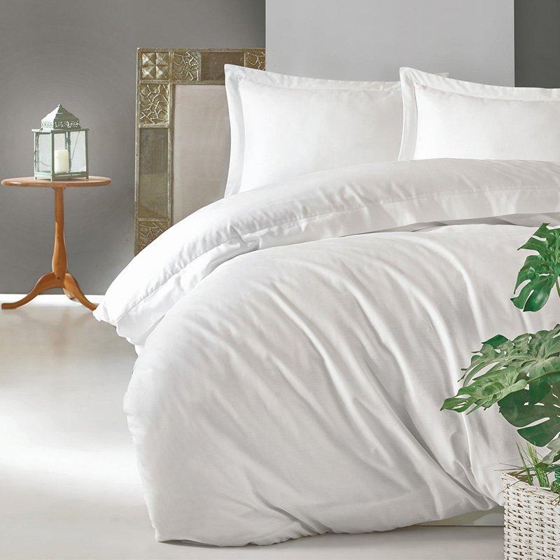 COTTON BOX Set posteljine Elegant Saten, 240x260 cm, Beli