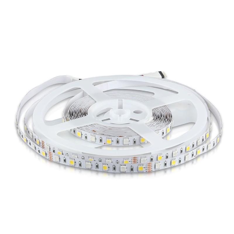 V-TAC Led traka, 8W, 12V, RGB+W, IP20, 212159, 5m, Bela
