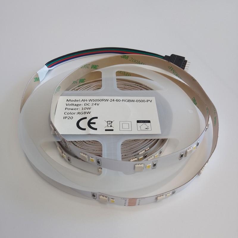 AURA-LIGHT Led traka, 10W, 24V, RGBW, IP20, 5050-60P, 5m, Bela