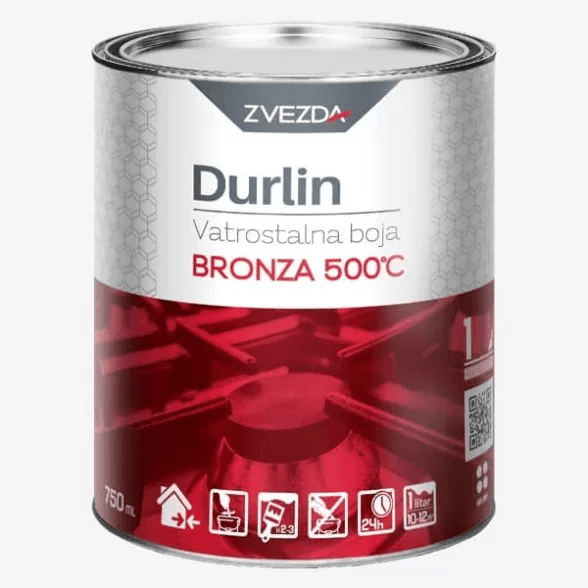 ZVEZDA DURLIN Vatrostalna boja bronz 500ºC 0.75