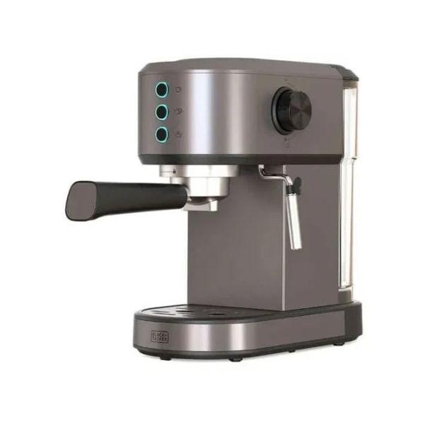 Black & Decker Aparat za espresso BXCO1350E, 1350W, 20bara, Tamnosivi