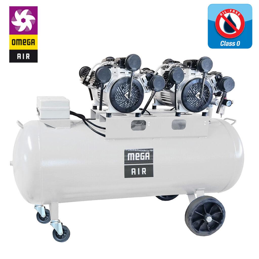 OMEGA XS Klipni kompresor, Tihi, Bezuljni, 5kW, 270l