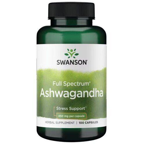 Swanson Ašvaganda, 450 mg, 100 kapsula
