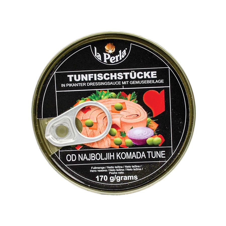 LA PERLA Tunjevina komadi u povrću, 170g