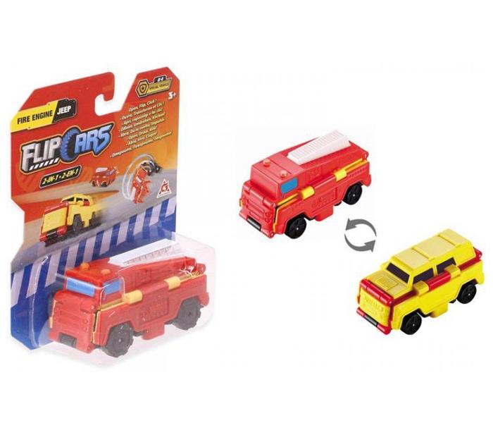 FLIP CARS Kamiončić 2u1 Fire Engine & Jeep