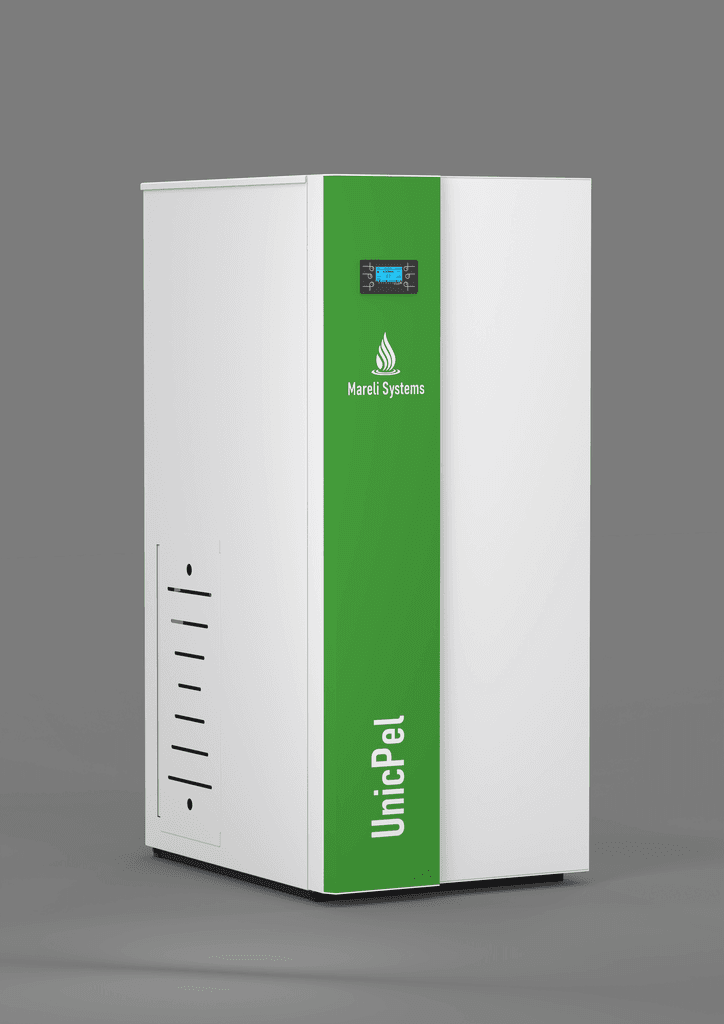 Mareli Kotao na pelet Unicpel 35 (35kW), Belo-zeleni
