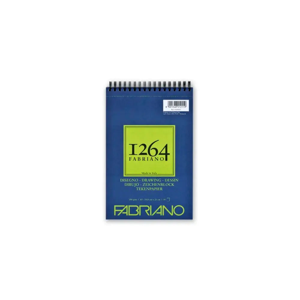 Fabriano Blok za crtanje sa spiralom 1264 Drawing, A5, 180g, 30 listova