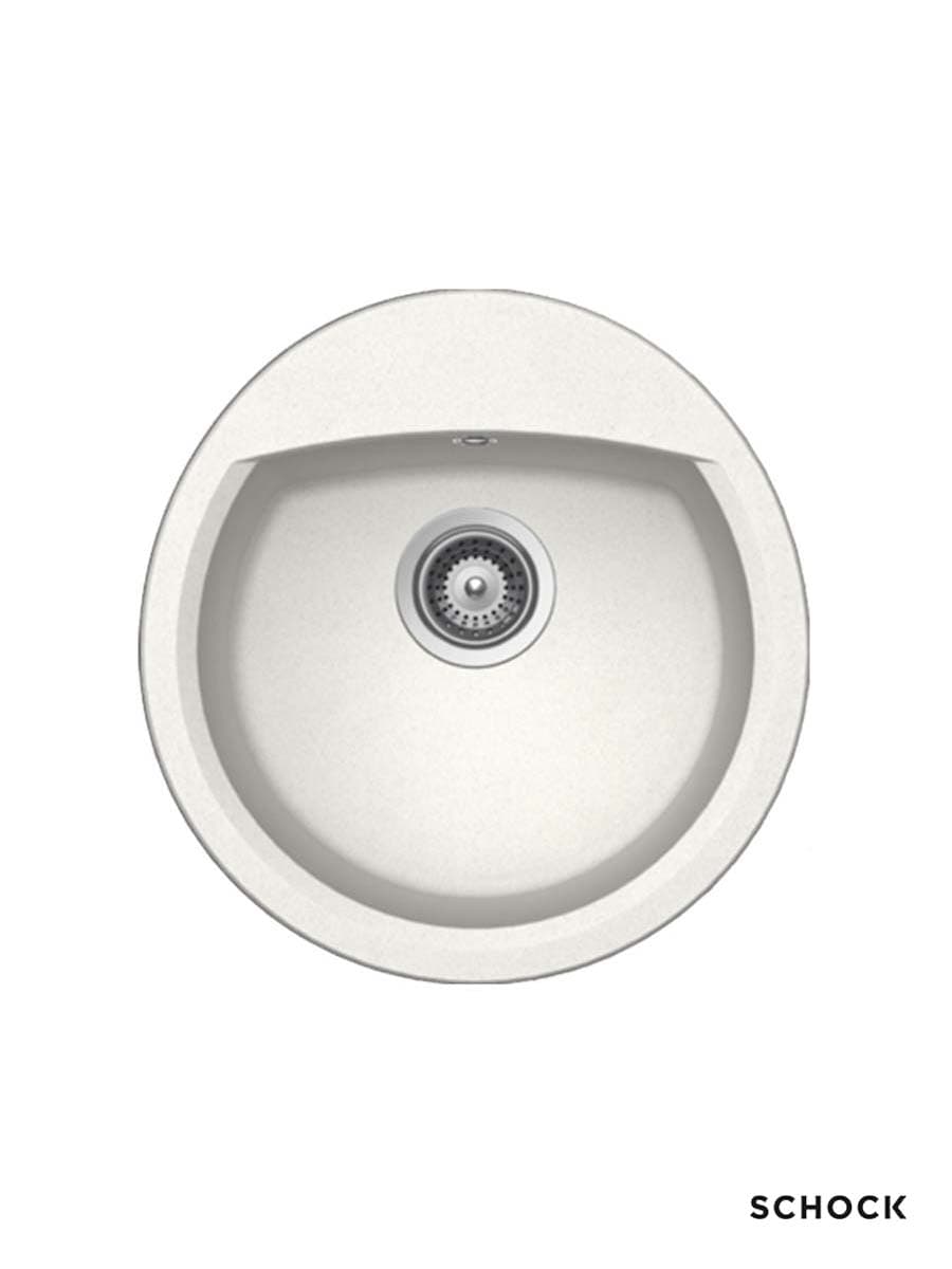 Schock Granitna ugradna sudopera Manhattan R100, 47x49cm, Bela