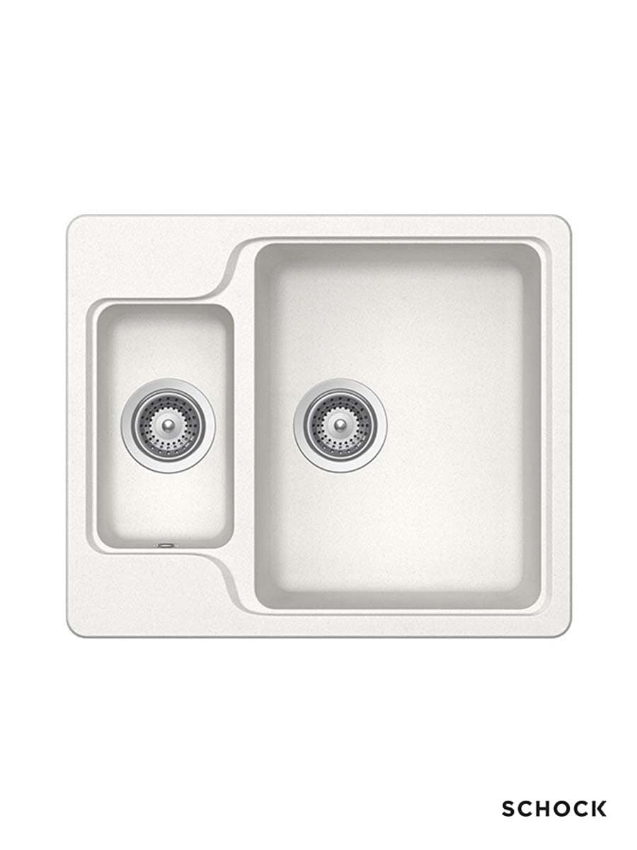 Schock Granitna ugradna sudopera Manhattan N150, 61x51cm, Bela