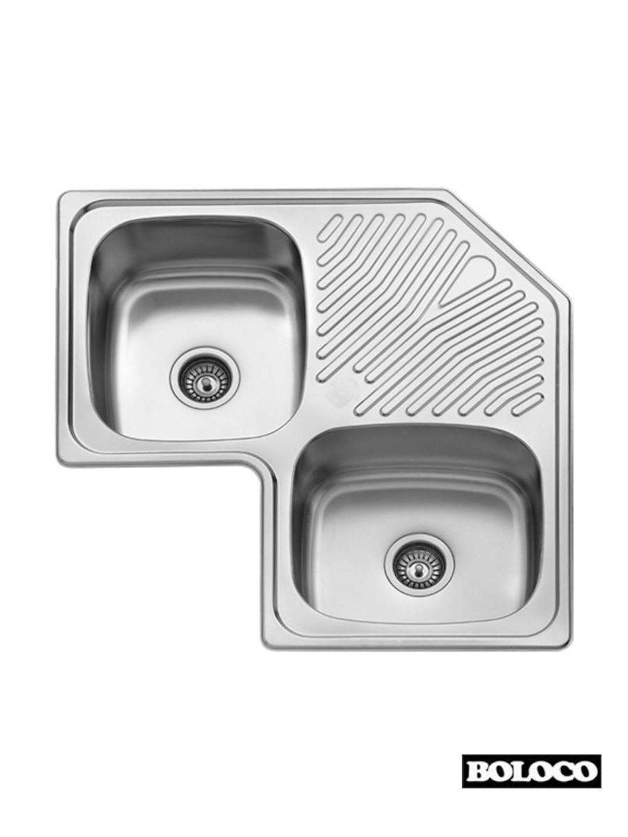 Boloco Ugradna sudopera BL 866, ø90, 83×83cm, Hrom