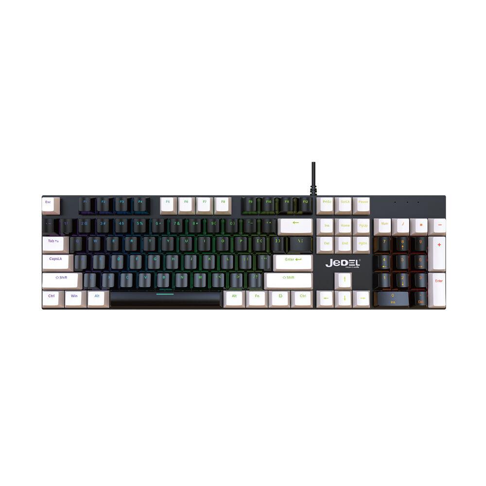 Jedel Žična tastatura KL-95D, Mehanička, Crno-bela