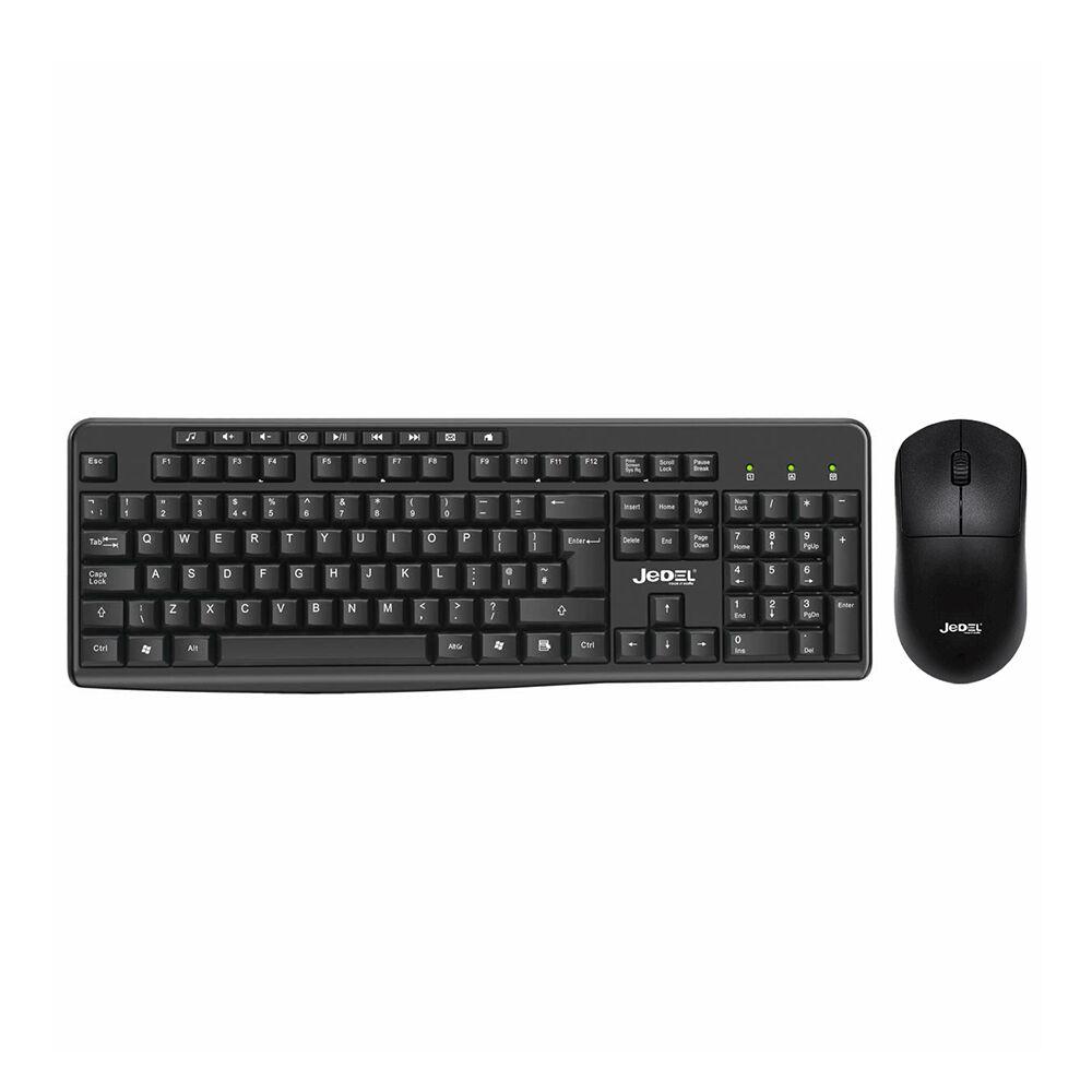 Jedel Bežična Tastatura, Mehanička,  i miš WS790, Crna