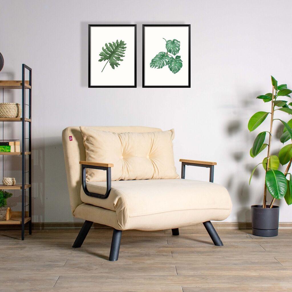 Atelier del Sofa Sando Single Fotelja na razvlačenje, Krem