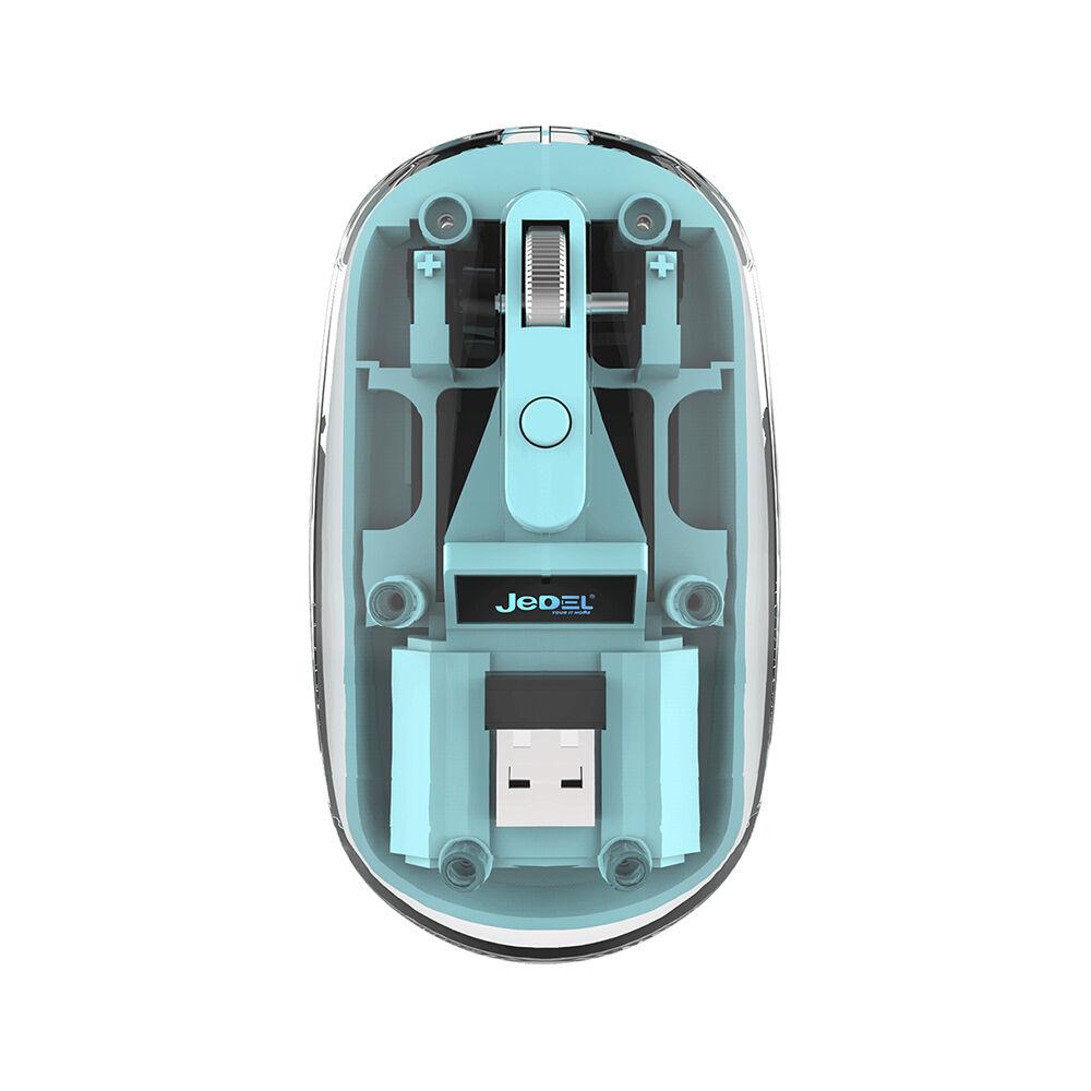 Jedel Bežični miš Dual Modes 2/1 WD131P, 1600DPI, Plavi