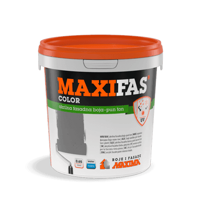MAXIMA Fasadna boja MAXIFAS, na bazi akrilata 0.65l, Crvena