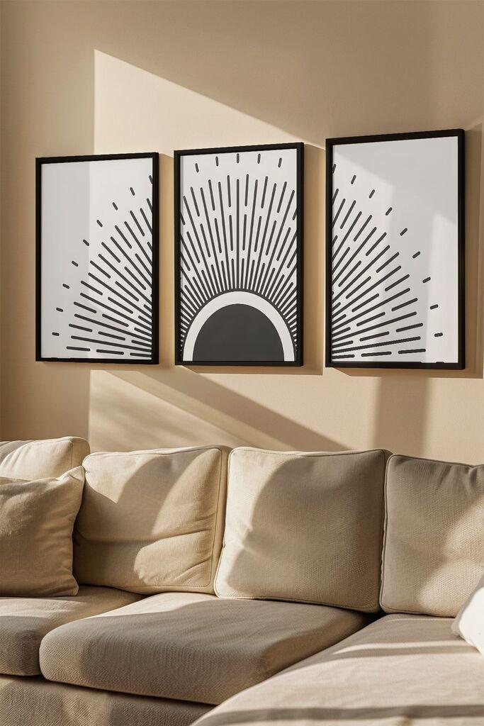 Wallity Uramljena slika Artvmodel39, 33x48 cm, 3 dela