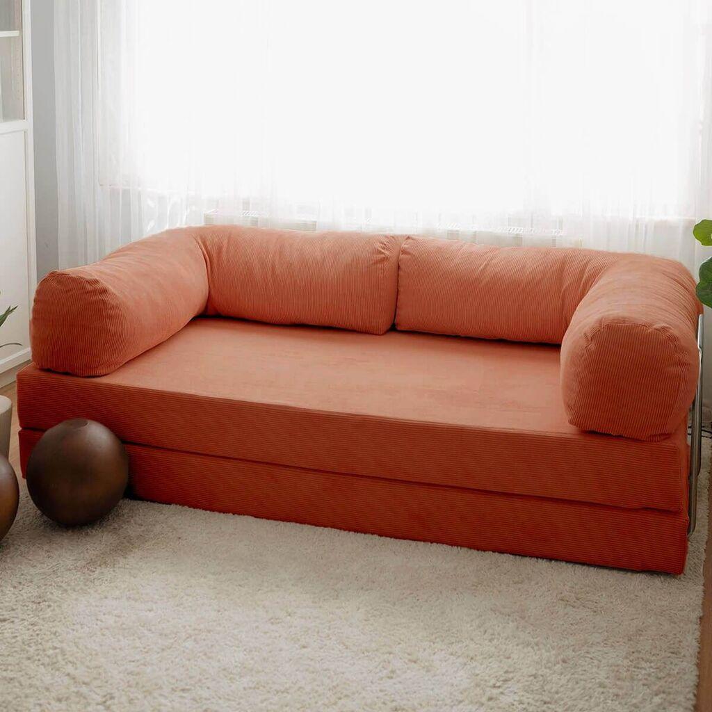 Atelier del Sofa Trosed na razvlačenje Nook, 100x200x70cm, Narandžasti