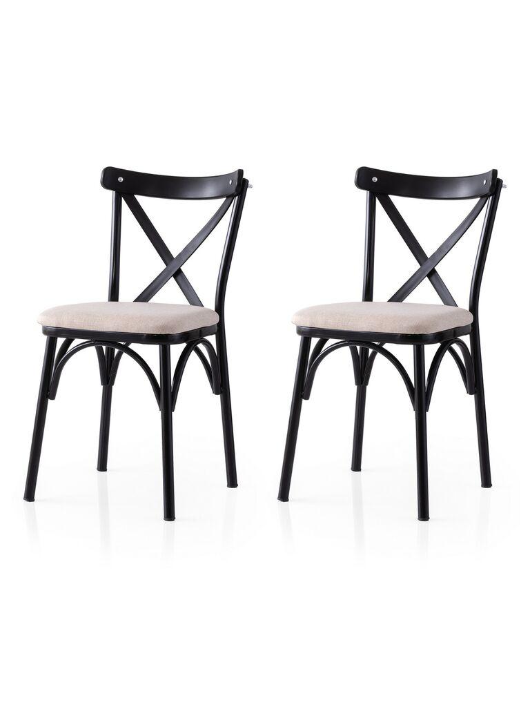 Hanah Home Set trpezarijskih stolica  Ekol 285 V2, 2 komada,  Krem