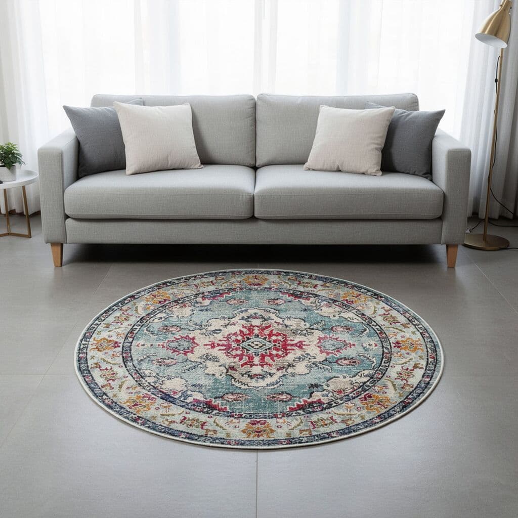 Conceptum Hypnose Tepih Woopamuk495, 150x150cm, Tirkiz
