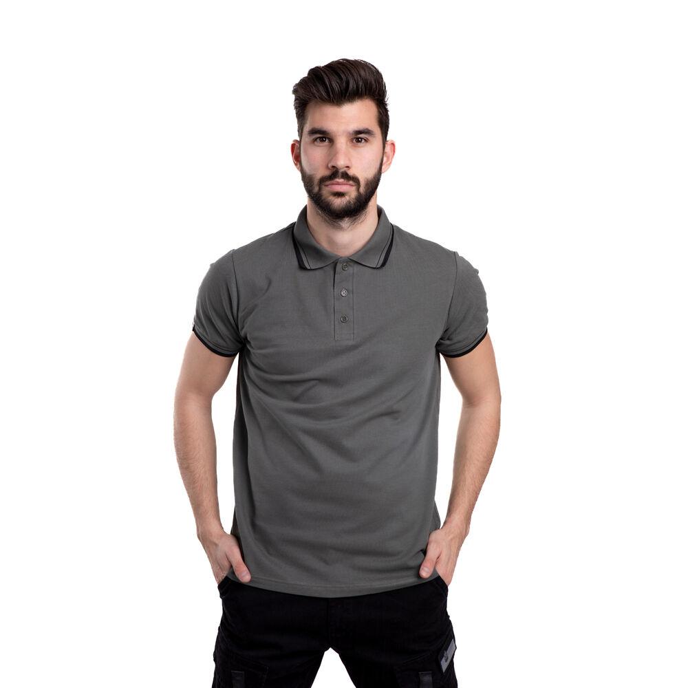 011Shop Muška polo majica kratkih rukava, Maslinasta
