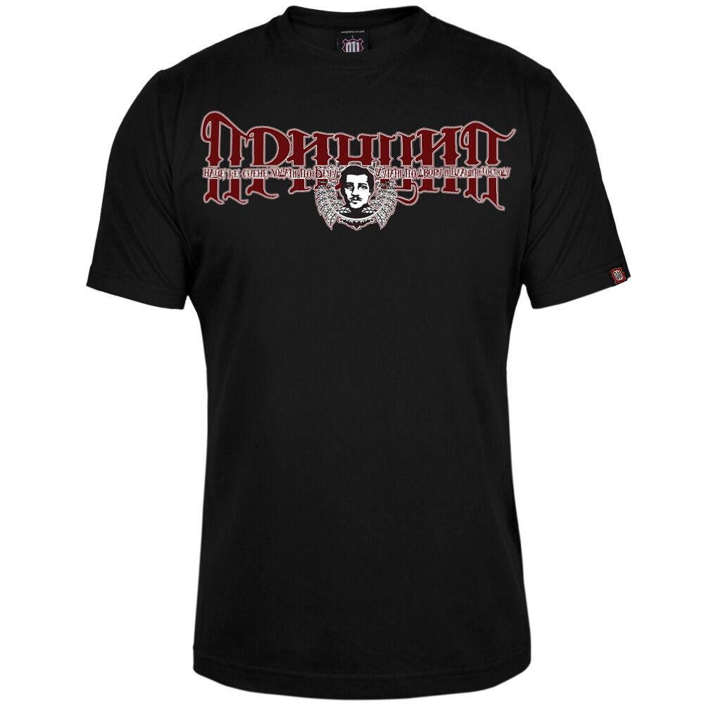 011Shop Muška majica kratkih rukava "Princip", Crna