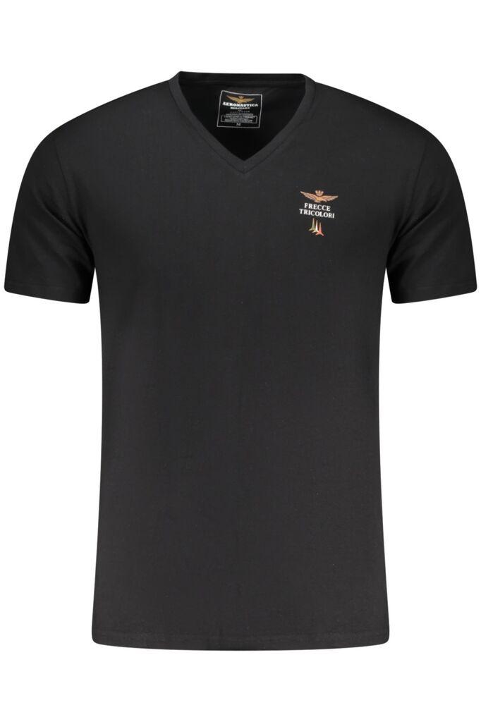 Aeronautica Militare Muška majica SCOTI006J508, Crna