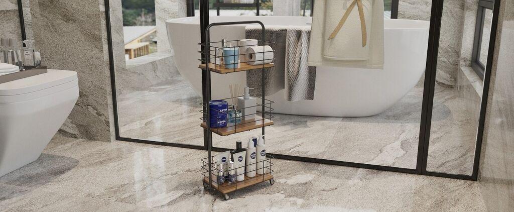 Hermia Organizator za kupatilo SG015-B, Crni