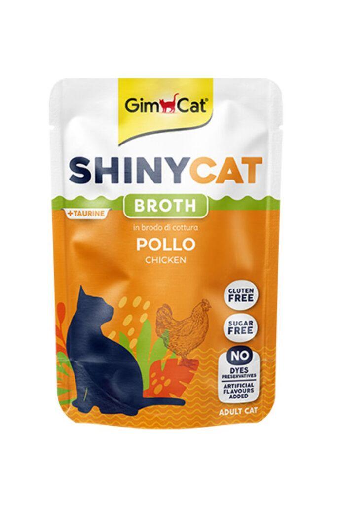 GimCat Vlažna hrana za mačke Shinycat, Piletina, 70g