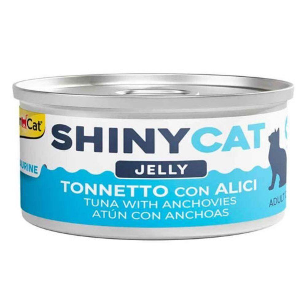 GimCat Vlažna hrana za mačke Shinycat, Tuna i inćuni, 70g