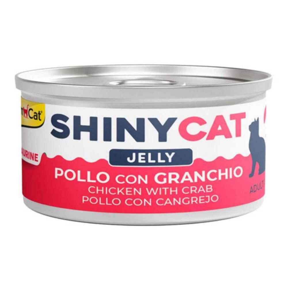 GimCat Vlažna hrana za mačke Shiny cat, Piletina i kraba, 70g