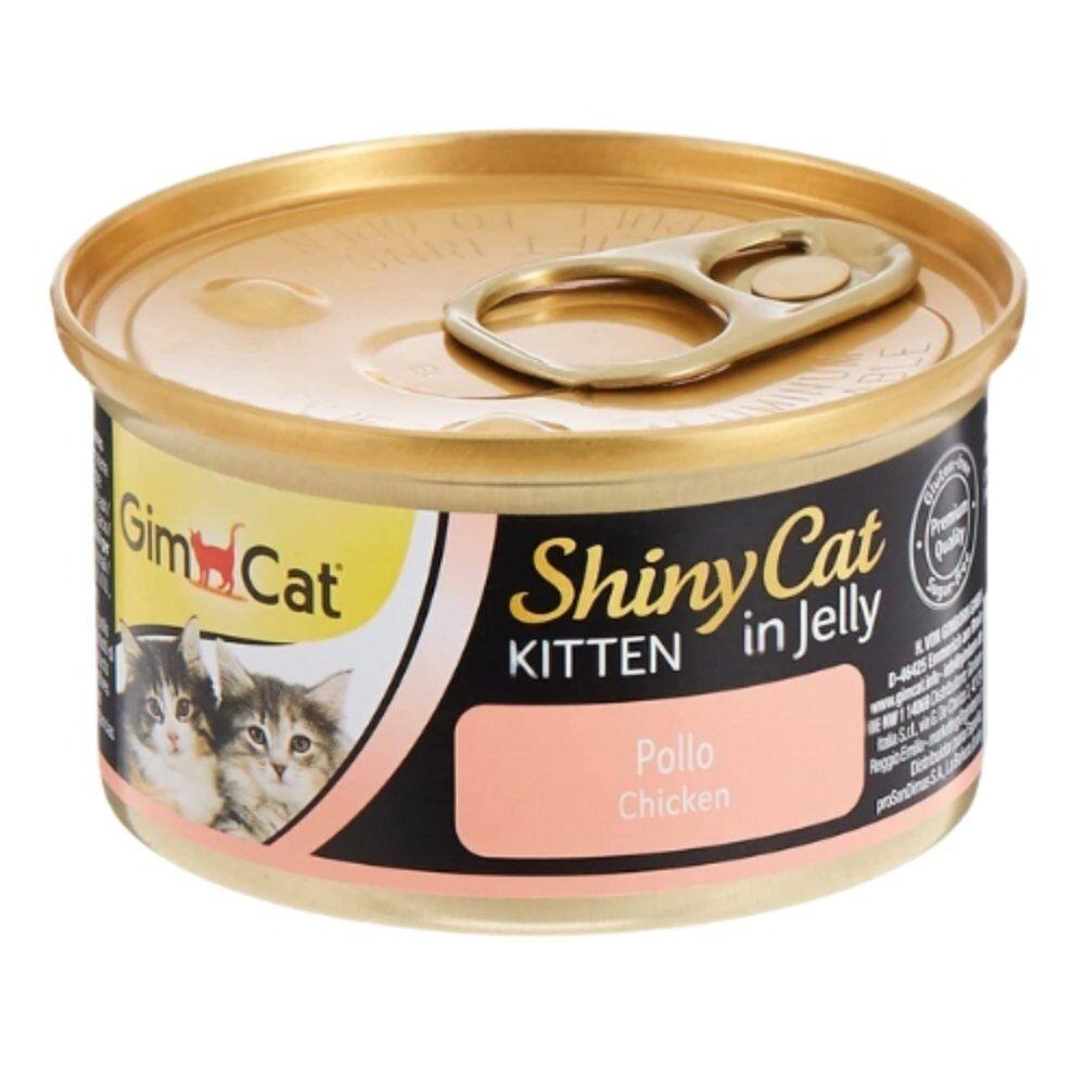 GimCat Vlažna hrana za mačke Shinycat, Piletina, 70g