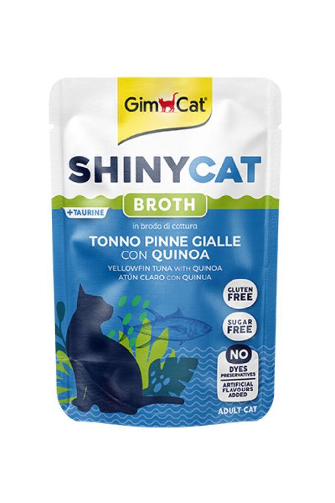 GimCat Vlažna hrana za mačke Shinycat, Žutorepa tuna i kinoa, 70g
