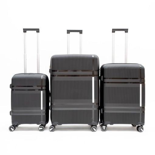Bolzz Set Kofera Voyage 3/1, Crna