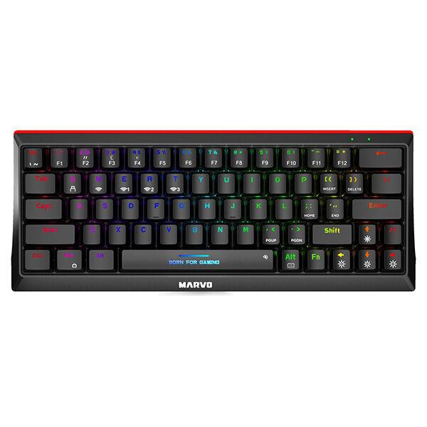Marvo Bežična mehanička tastatura KG962W Hecate, Crveni switcevi, USB-C, EN-R