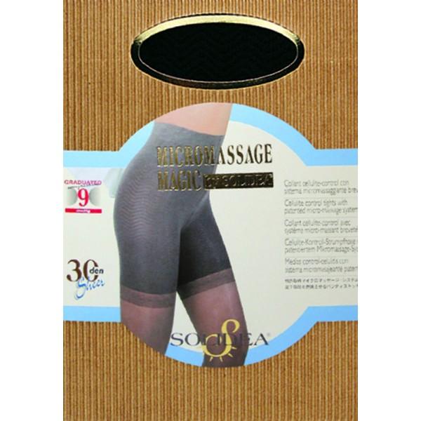 Calzificio Pinelli Hulahopke sa anticelulit mikromasažerom, 30 den, Solidea Magic 30 Camel 3