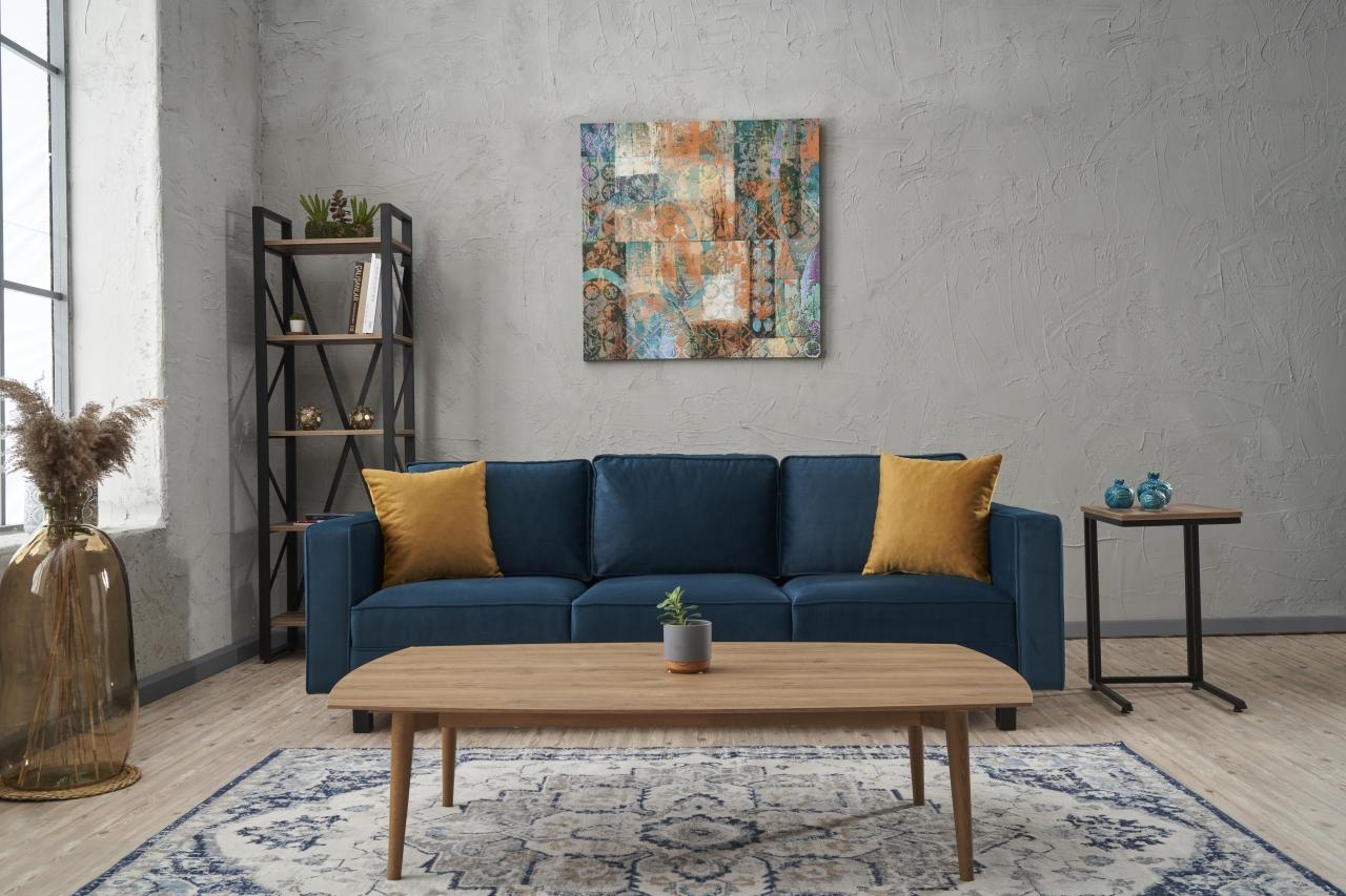 Atelier del Sofa Trosed Kale Velvet 222x83x91cm Kaki